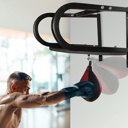 Speedball with Wall Frame – Boxing Punching Bag Training Set for Home Gym Workouts