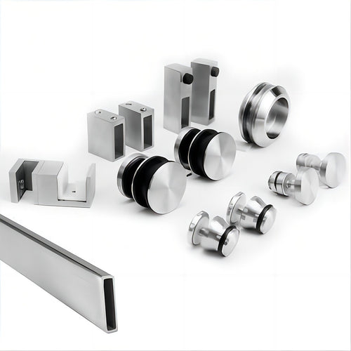 130x90cm Frameless Glass Sliding Corner Shower – With Nickel Rail and Wall channel for Contemporary Bathrooms