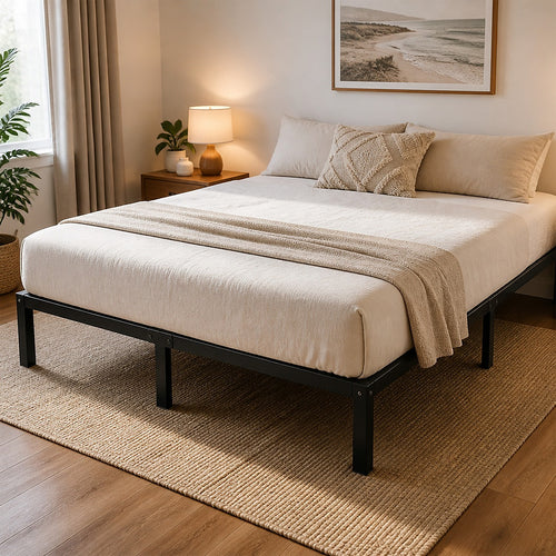 King Heavy-Duty Steel Bed Frame Base for Australian Mattresses