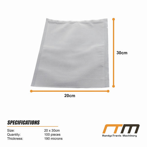 20x30cm 100pcs Vacuum Sealer Bags Food Storage BPA Free