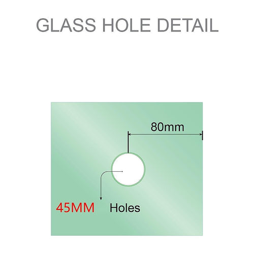 90x90cm Corner Frameless Shower Screen – Nickel Wall F-Brackets with SS Hinges for Contemporary Bathrooms