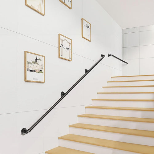 2m Handrail Stair Rail Grab Balustrade Staircase Banister + Installation Kit