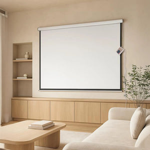 100" Electric Motorised Projector Screen – Wall/Ceiling Mount, Remote Control