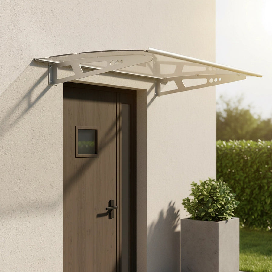 Outdoor Polycarbonate Awning Cover DIY Kit – 1.4m x 1m Clear Panel