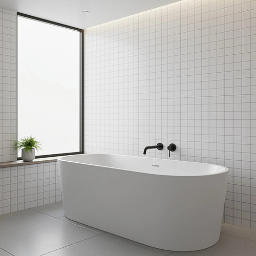 220mm Bath Spout in Black Finish