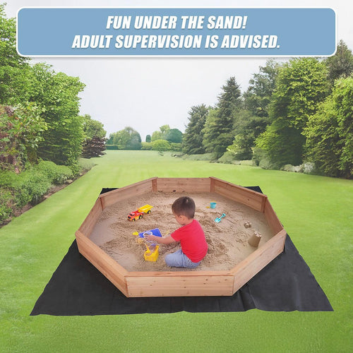 Kids Sand Pit Large Octagonal Wooden Sandpit