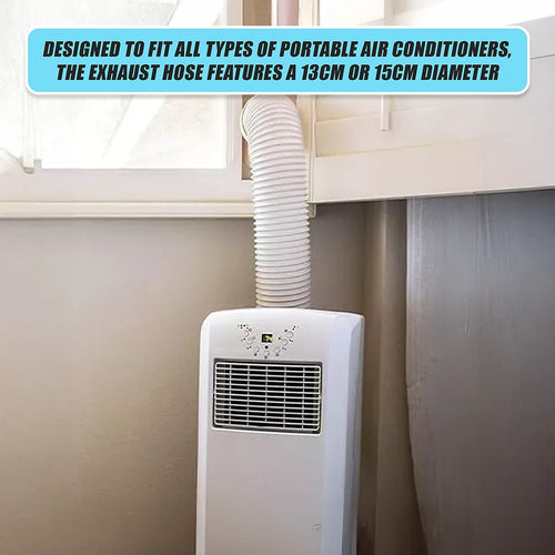 Portable Aircon Window Kit – Exhaust Hose, Adapter & Slide Plate Set for Venting