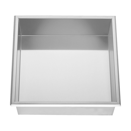 336 x 336 x 101mm Shower Niche Single Shelf Organizer No Tile Needed in Stainless Steel Finish