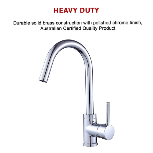 Kitchen Mixer Tap Faucet for Basin Laundry Sink in Chrome