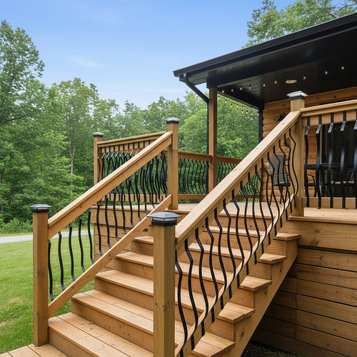 51 Pack 82cm Metal Deck Balusters – Iron Stair Railing Spindles for Indoor & Outdoor Use