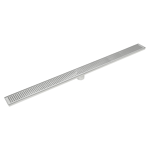 100cm Bathroom Shower Stainless Steel Grate Drain w/ Centre outlet Floor Waste