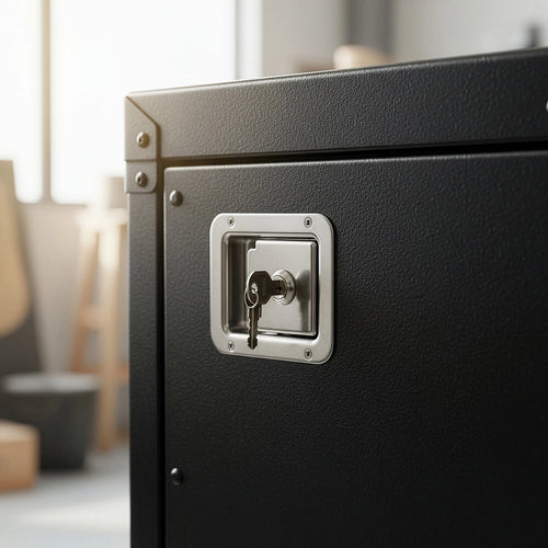 4 x Toolbox Lock Steel Paddle Handles – Trailer Door Latch Set for Ute & Cabinets