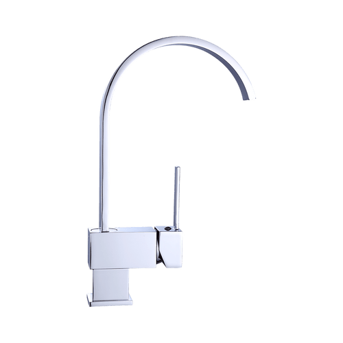 Basin Mixer Tap Curved Neck Faucet -Kitchen Laundry Bathroom Sink