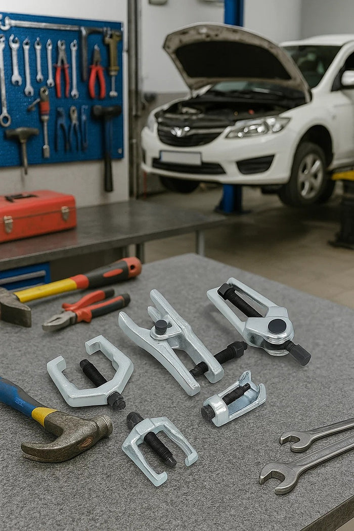 6pc Heavy Duty Ball Joint & Tie Rod Tool Kit – Pitman Arm Puller Remover Set