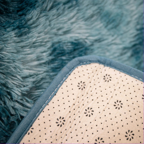 200x300cm Large Floor Soft Blue Fluffy Rug – Modern Area Carpet for Bedroom & Lounge
