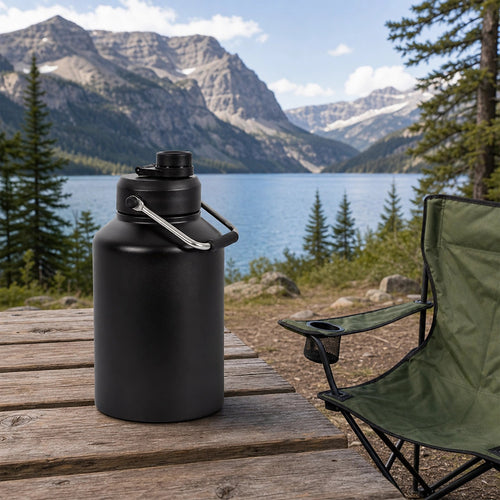 3.8L Double Wall Insulated Stainless Steel Water Bottle – Large Hot & Cold Drinks Jug for All-Day Hydration