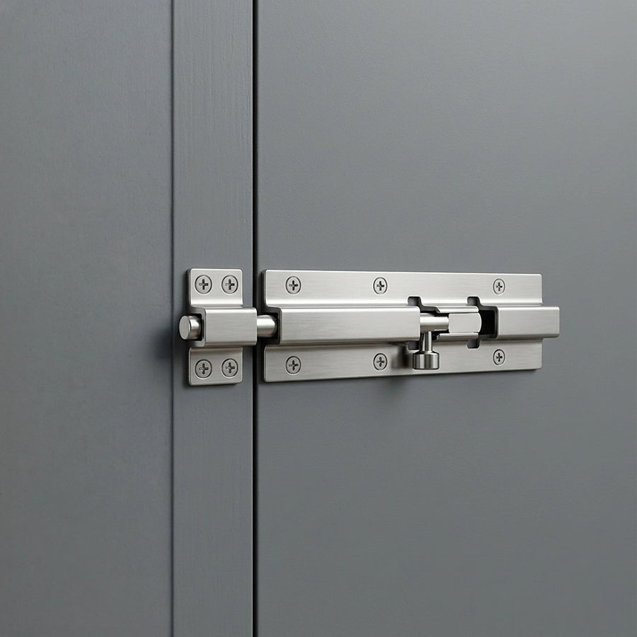 20cm Stainless Steel Sliding Door Lock Latch 10 Pack Heavy Duty