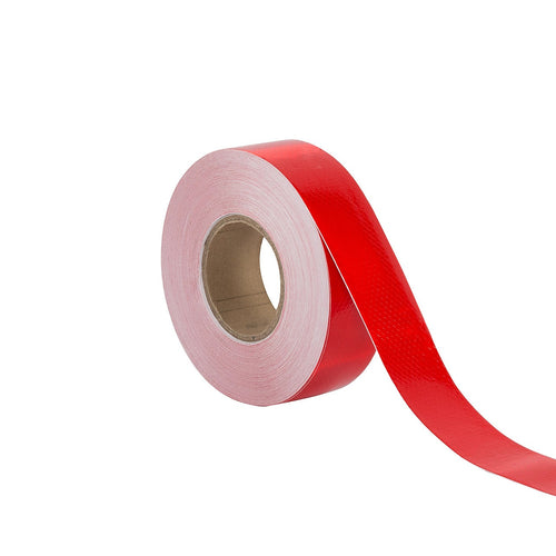 Hi Vis Reflective Tape 2 Pack 50mm x 50m 3M Adhesive Red