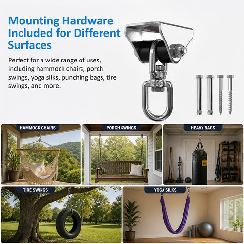 Swing Hanger – Heavy Duty Stainless Steel 360° Swivel Hook