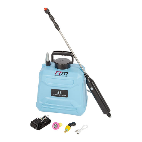 8L Battery Powered Garden Sprayer Electric Pressure Spray Tank with Extendable Wand for Watering, Fertiliser & Garden Care