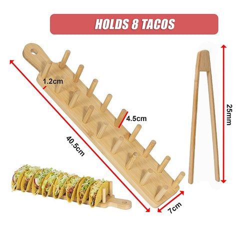 Taco Tray Holder Food Charcuterie Kitchen Gift  