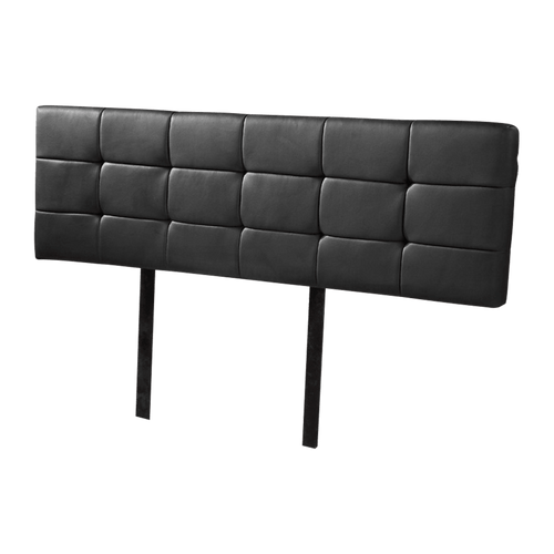 King PU Leather Bed Deluxe Headboard Bedhead - Black