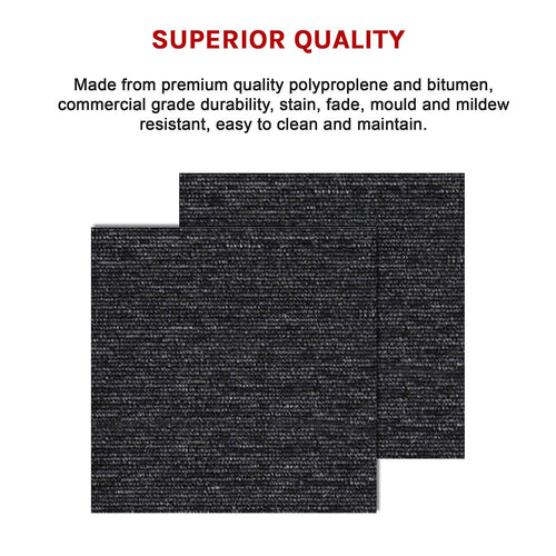 Premium Carpet Tiles in Charcoal – 5m² Pack for Home, Office & Commercial Flooring