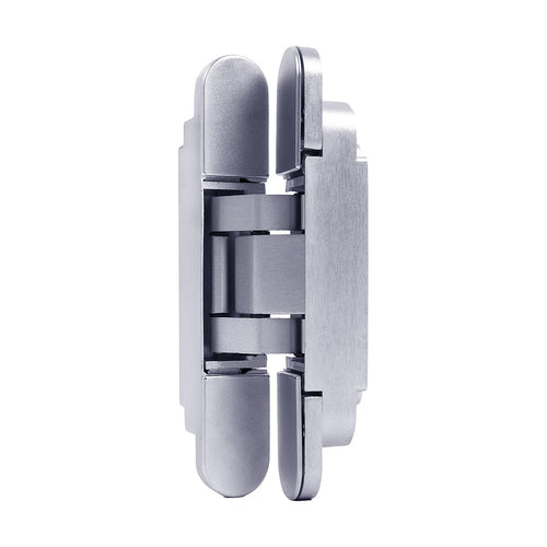 Hidden Door Hinges 180° Heavy Duty 3D Adjustable Silver 40kg Capacity