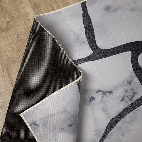 200x300cm Large Floor Gray Marble Rug – Modern Area Carpet for Bedroom, Living Room, Lounge or Home Décor Mat