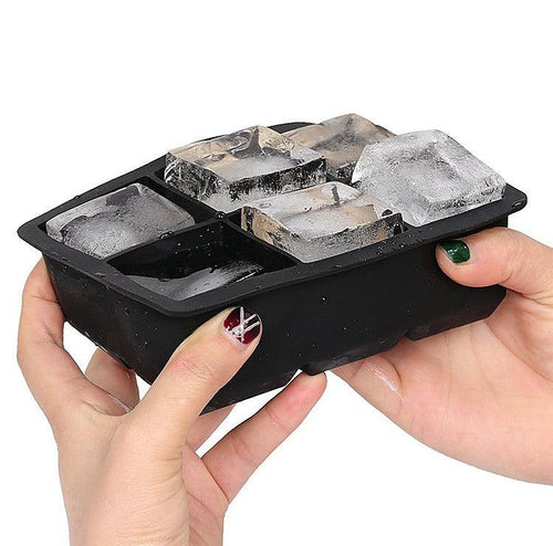 2x Ice Cube Tray  Ball Mould Cube Silicone For Whisky Cocktails