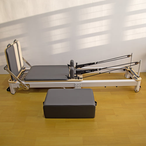 Folding Pilates Reformer Machine – Compact Home Workout Bed for Full-Body Strength & Fitness Training