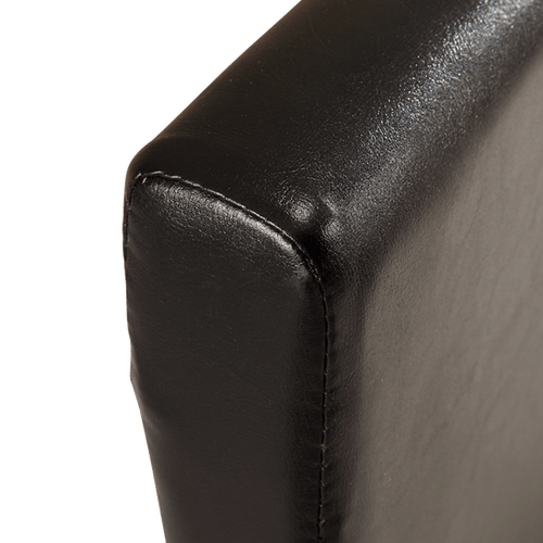 King Bed Frame Brown PU Leather