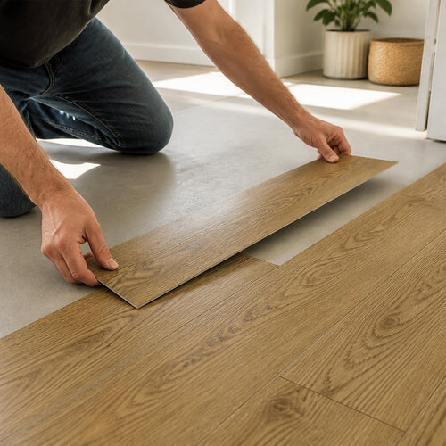 Self Adhesive Vinyl Floor Tiles Peel & Stick Flooring Oak Look 16 Pack 2.3m²