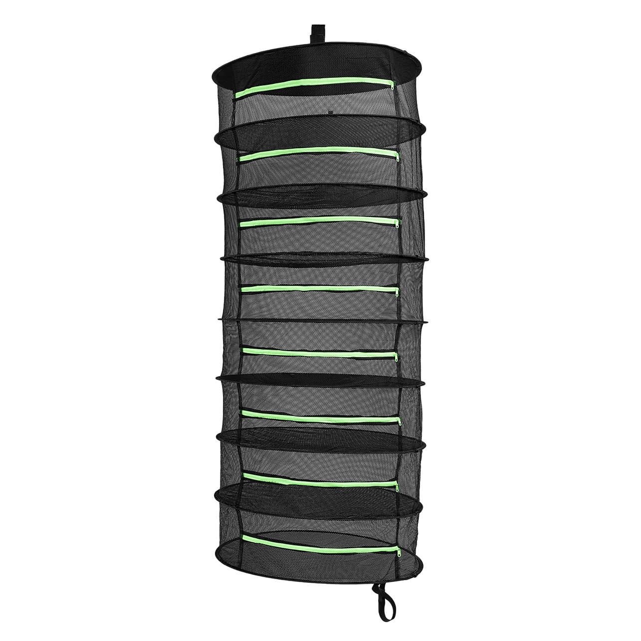 Herb Drying Rack Net 8 Layer Dryer Mesh Hanging Dryer Rack Zipper Dry Rack  - Black - Outdoor & Leisure > Outdoor