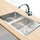 835x505mm Handmade 1.5mm Stainless Steel Sink with Square Waste