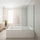 70cm Frameless Glass Bath Screen with Wall Channel - Gold