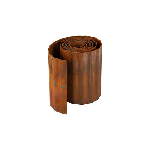 Metal Garden Edging 3m x 25cm Flexible Rust Steel Border