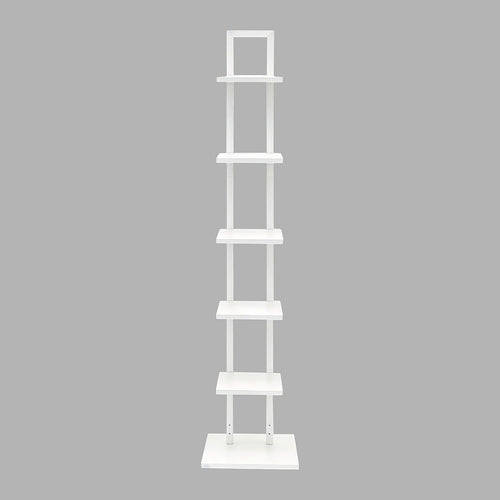 6 Tier Bookshelf Corner Bookcase Storage Rack