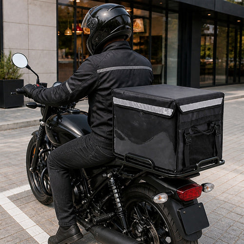 62L Insulated Food Delivery Bag with Motorcycle Rear Rack Kit