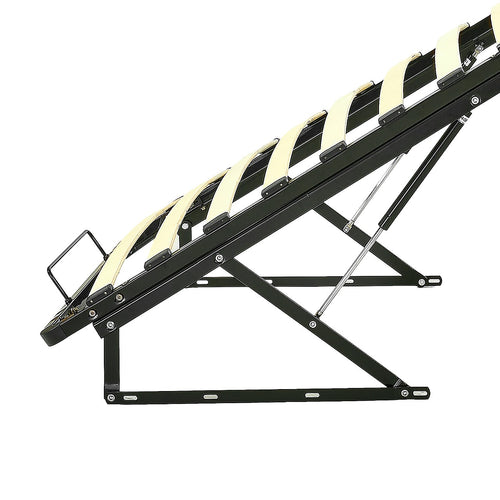 Gas Lift Bed Mechanism – Single Bed Frame with Wooden Slats
