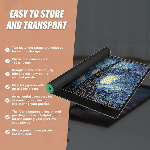 Jumbo Portable Puzzle Accessories Jigsaw Boards, Sorters, Mats Jigroll 3000pcs