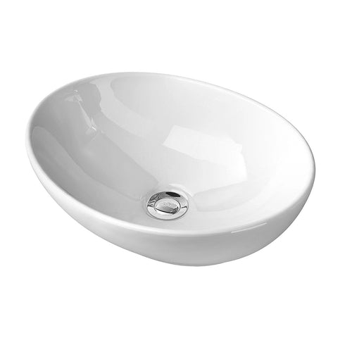 Ceramic Basin – 41cm Oval Above Counter Bathroom Sink