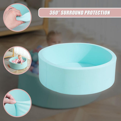 Round Ball Pit Playpen Enclosure Blue 