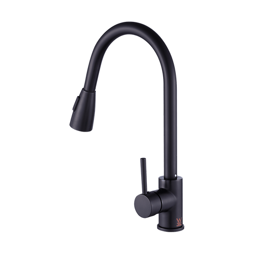  Basin Mixer Pull-Down Tap Faucet -Kitchen Laundry Bathroom Sink in Black