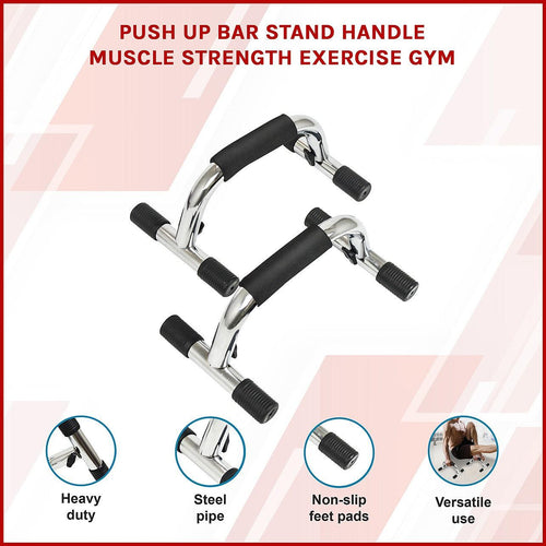Push Up Bar Stand Handle Muscle Strength Exercise Gym