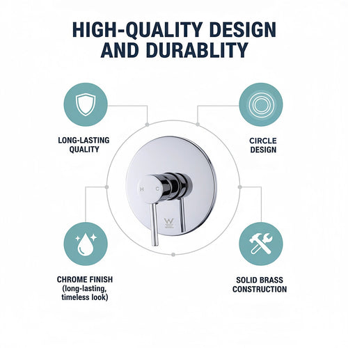 Bathroom Shower Bath Mixer Tap WATERMARK Approved - Chrome