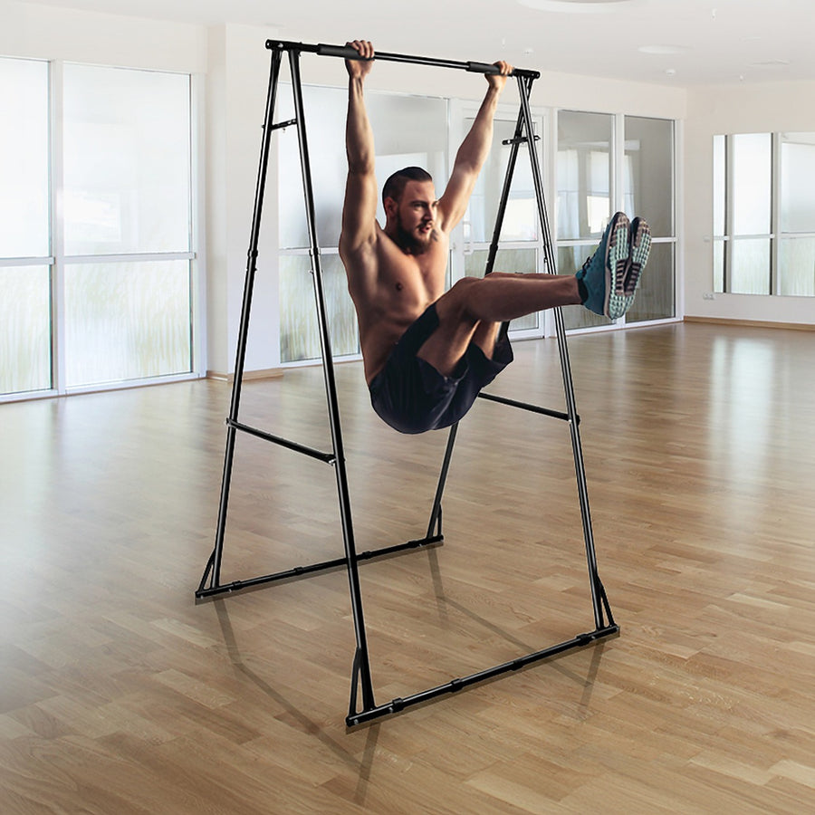 Free Standing Pull Up Bar – Foldable 200kg Home Gym Stand