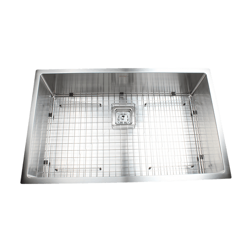 810x505mm Handmade 1.5mm Stainless Steel Sink with Square Waste