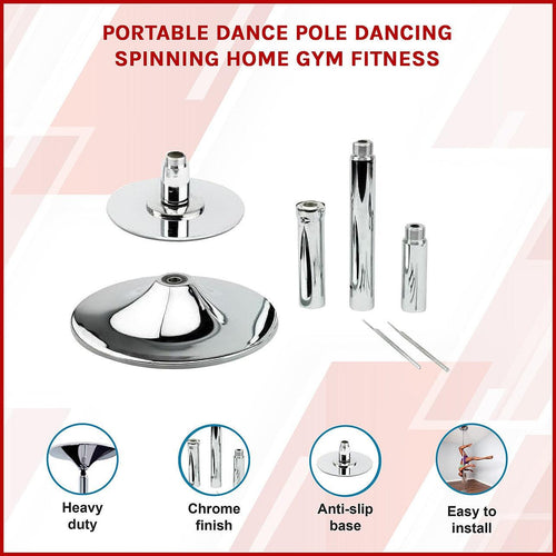Portable Dance Spinning Pole Dancing Home Gym Fitness