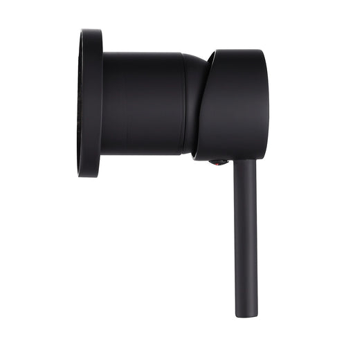 Single Round Shower Bath Mixer Tap Bathroom WATERMARK Approved - Black